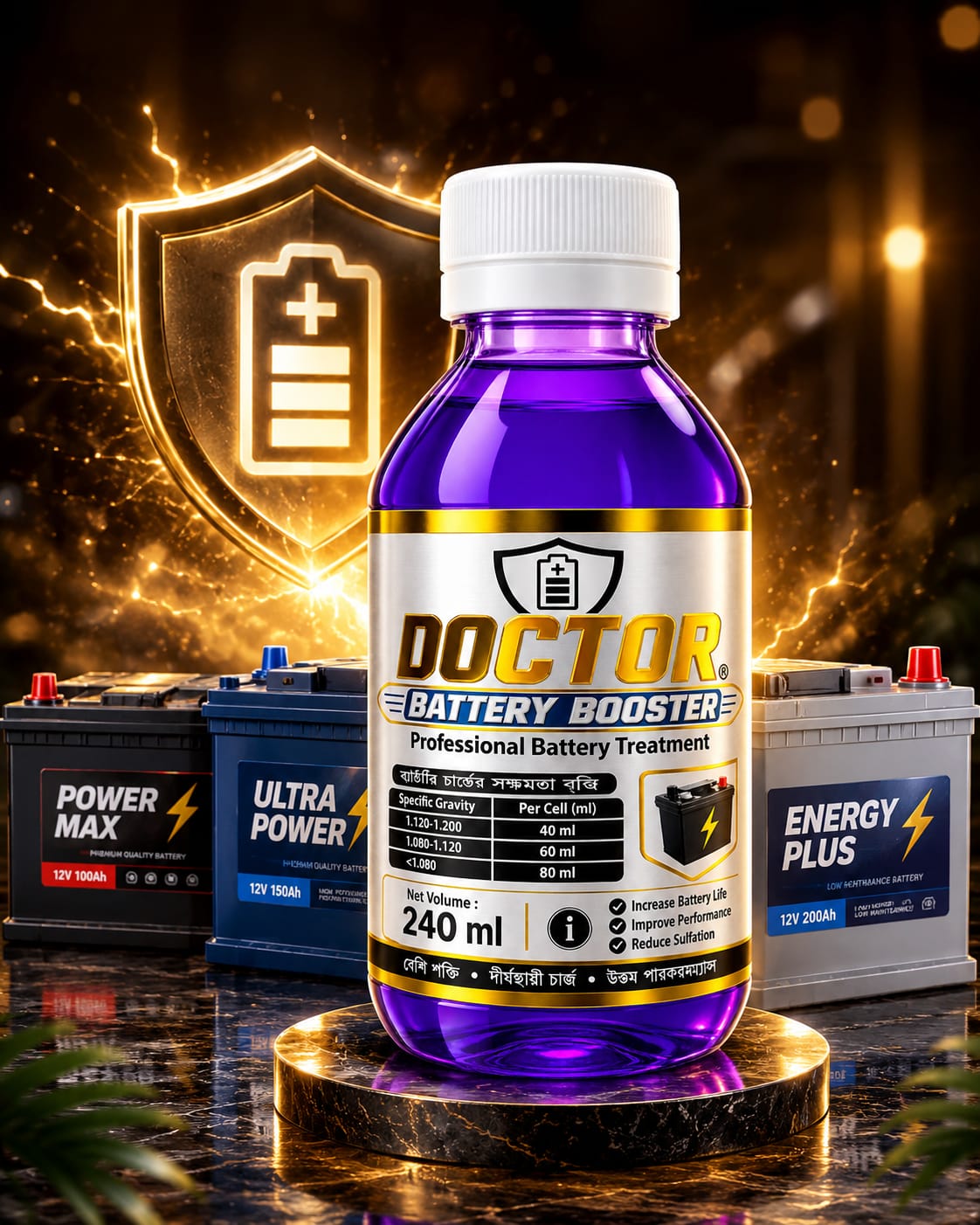 Doctor Battery Booster পানি ব্যাটারির জন্য